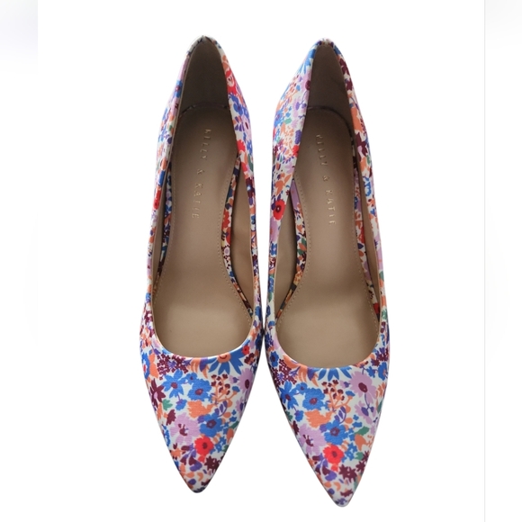 Kelly & Katie Floral Heels Sz 8M 3"Heel NWOT - Picture 1 of 5